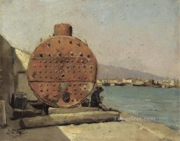 Puerto Málaga 1900 cubismo Pablo Picasso Pinturas al óleo